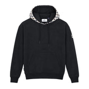 Aquascutum Active Club Check Fleece Black Hoodie