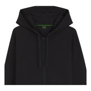 BOSS Saggy Black Stretch Cotton Zip Hoodie