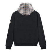 Aquascutum Active Club Check Fleece Black Hoodie