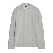 BOSS Petempestolong 1 Grey Sweat Polo Shirt