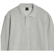 BOSS Petempestolong 1 Grey Sweat Polo Shirt