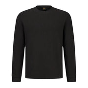 BOSS Tempest Regular Fit Long Sleeve Black Sweat T-Shirt