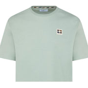 Aquascutum Active Badge Logo Cotton Jersey Salvia Green T-Shirt