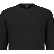 BOSS Tempest Regular Fit Long Sleeve Black Sweat T-Shirt
