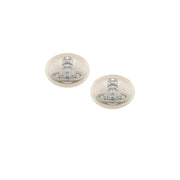 Vivienne Westwood Lavinia Platinum Creamrose Pearl Earrings