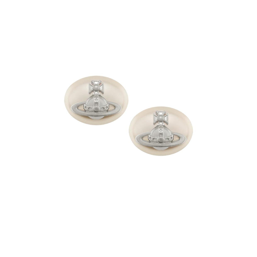 Vivienne Westwood Lavinia Platinum Creamrose Pearl Earrings