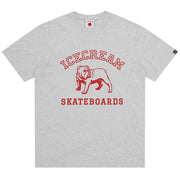 ICECREAM Printed Bulldog Heather Grey T-Shirt