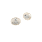 Vivienne Westwood Lavinia Platinum Creamrose Pearl Earrings