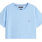 Tommy Hilfiger Embordered Logo Slim Fit Vessel Blue T-Shirt