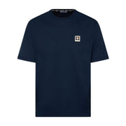 Aquascutum Active Badge Logo Cotton Jersey Navy T-Shirt