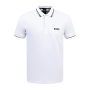 BOSS Paddy Pro Contrast Logo White Polo Shirt