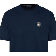 Aquascutum Active Badge Logo Cotton Jersey Navy T-Shirt
