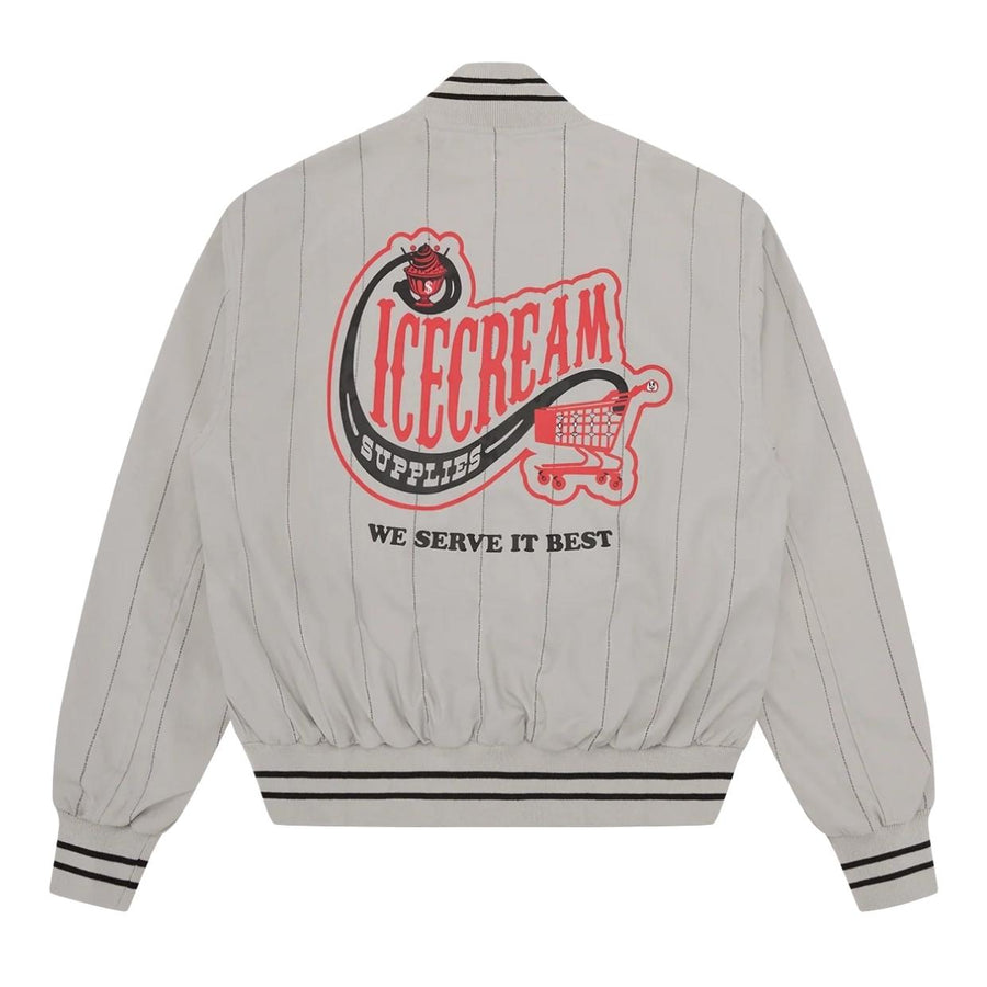 ICECREAM Convenience Store Lightweight Grey Bomber Jacket