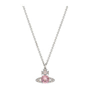 Vivienne Westwood Platinum Milky Pink Ismene Pendant