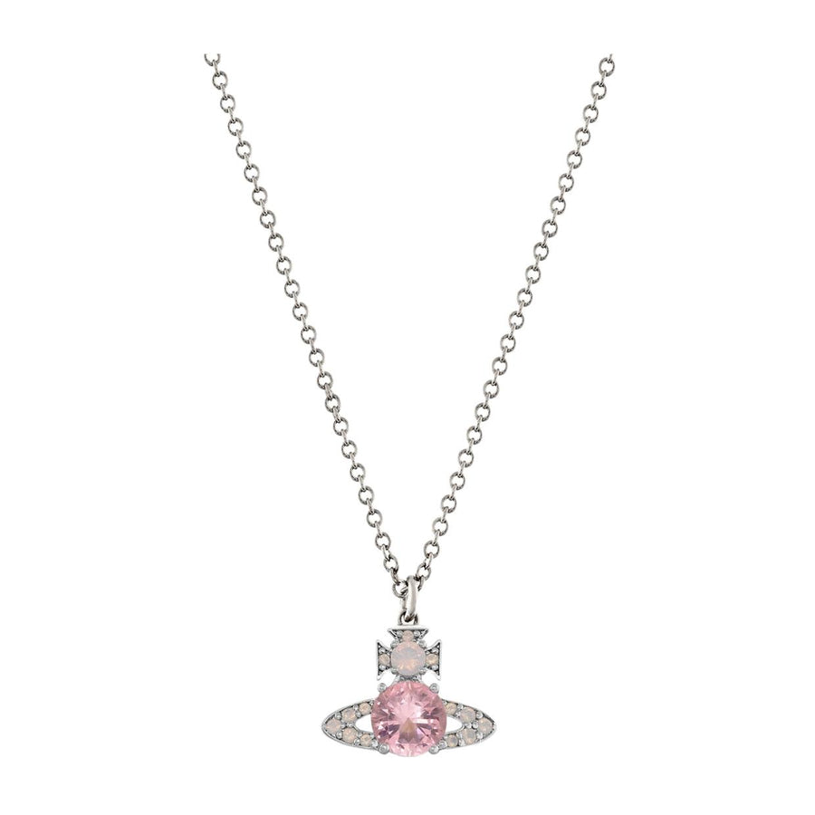 Vivienne Westwood Platinum Milky Pink Ismene Pendant