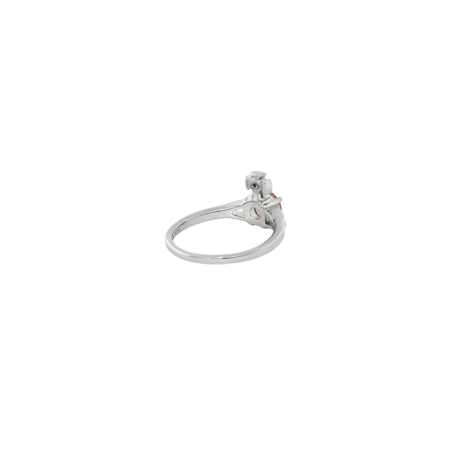 Vivienne Westwood Platinum Champagne Reina Petite Ring
