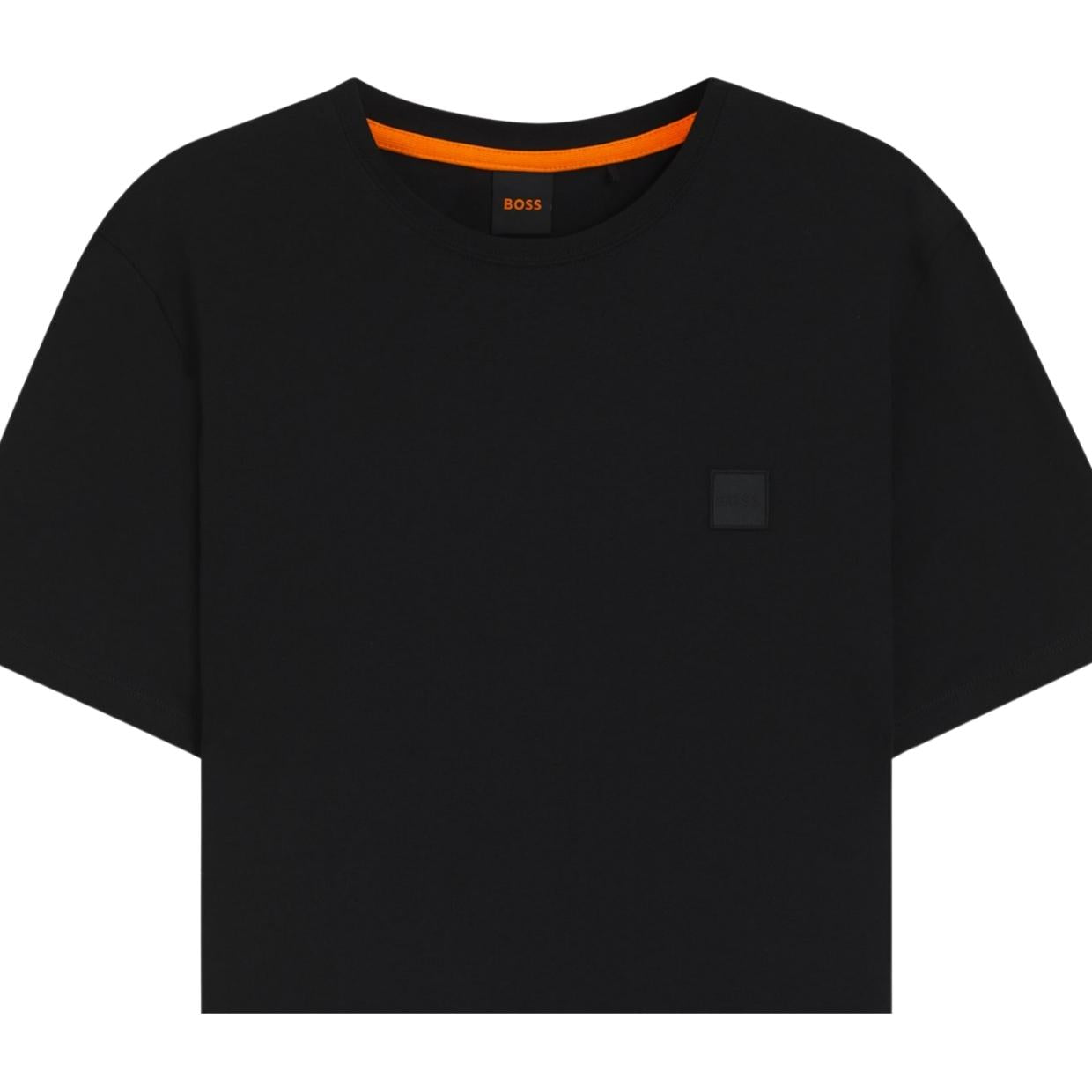 BOSS Logo Patch Tales Black T-Shirt