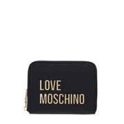 Love Moschino Logo Plaque Black Wallet
