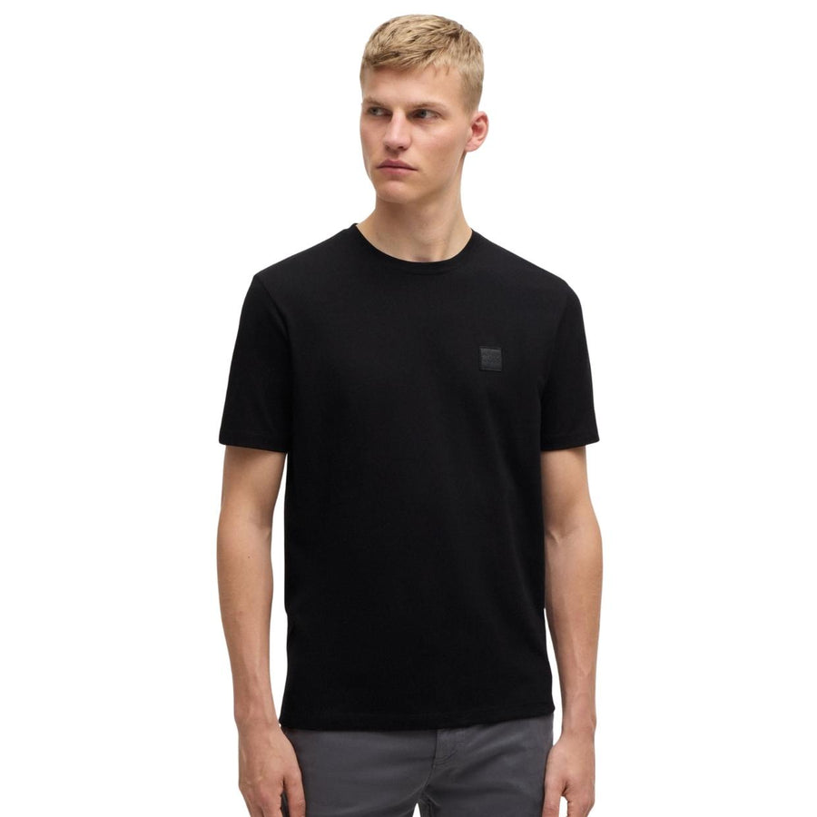 BOSS Logo Patch Tales Black T-Shirt