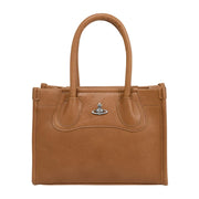 Vivienne Westwood Honey-Dark Sliver Troy Small Tote Bag