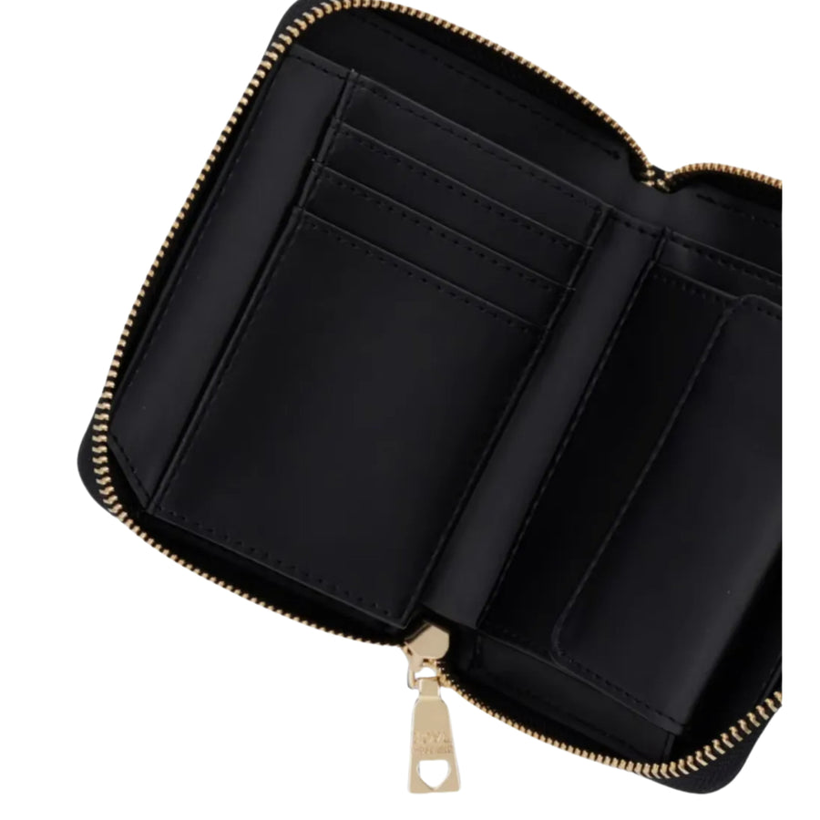Love Moschino Logo Plaque Black Wallet