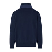 Aquascutum Active Cotton Knit Half Zip Navy Sweater