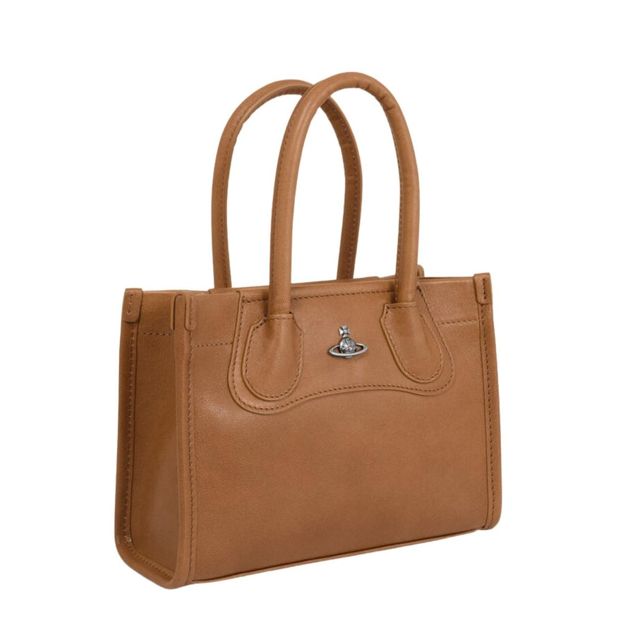 Vivienne Westwood Honey-Dark Sliver Troy Small Tote Bag