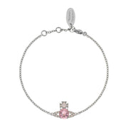 Vivienne Westwood Platinum Milky Pink Ismene Bracelet