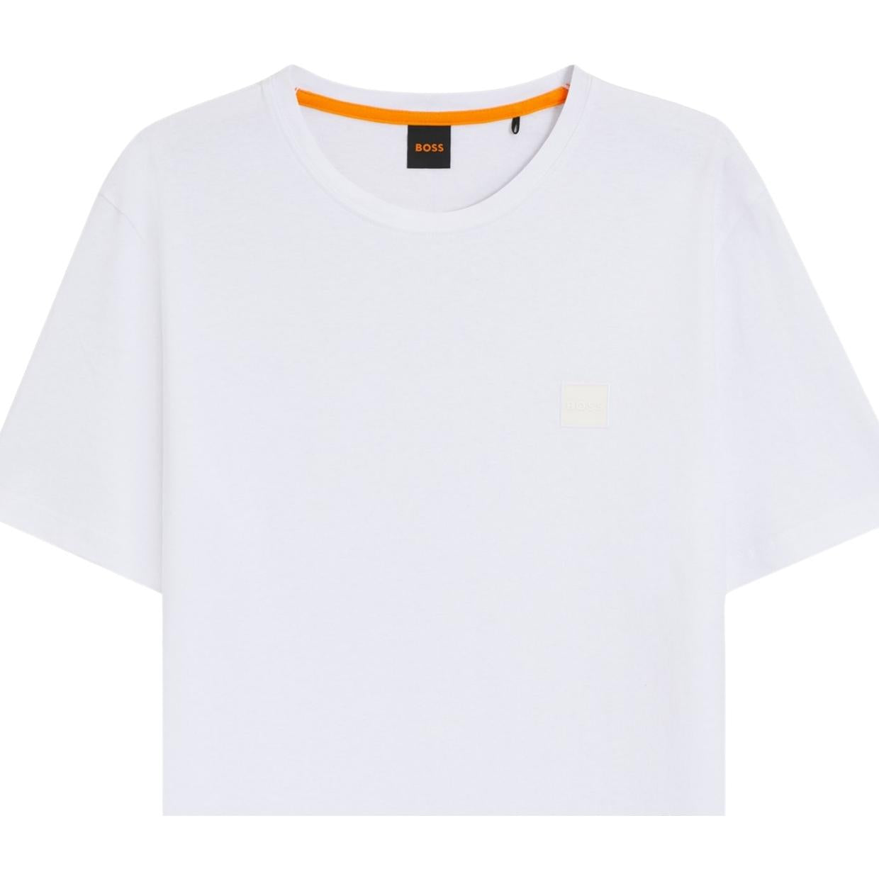 BOSS Logo Patch Tales White T-Shirt