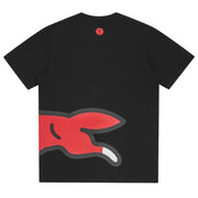 ICECREAM Jumbo Running Dog Black T-Shirt