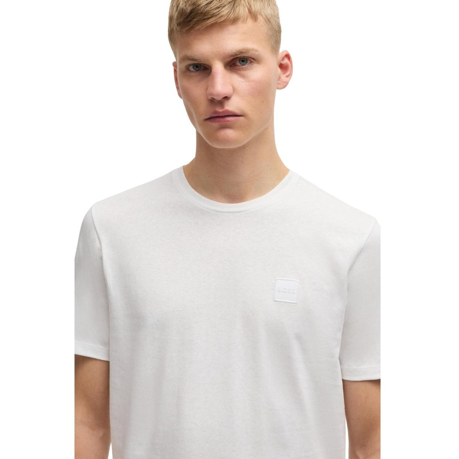 BOSS Logo Patch Tales White T-Shirt