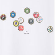 Paul Smith Print Bottle Tops White T-Shirt