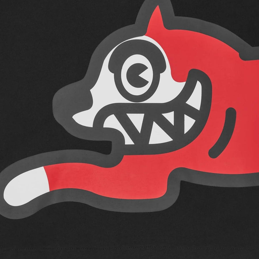 ICECREAM Jumbo Running Dog Black T-Shirt