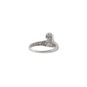Vivienne Westwood Platinum Milky Pink Ismene Ring