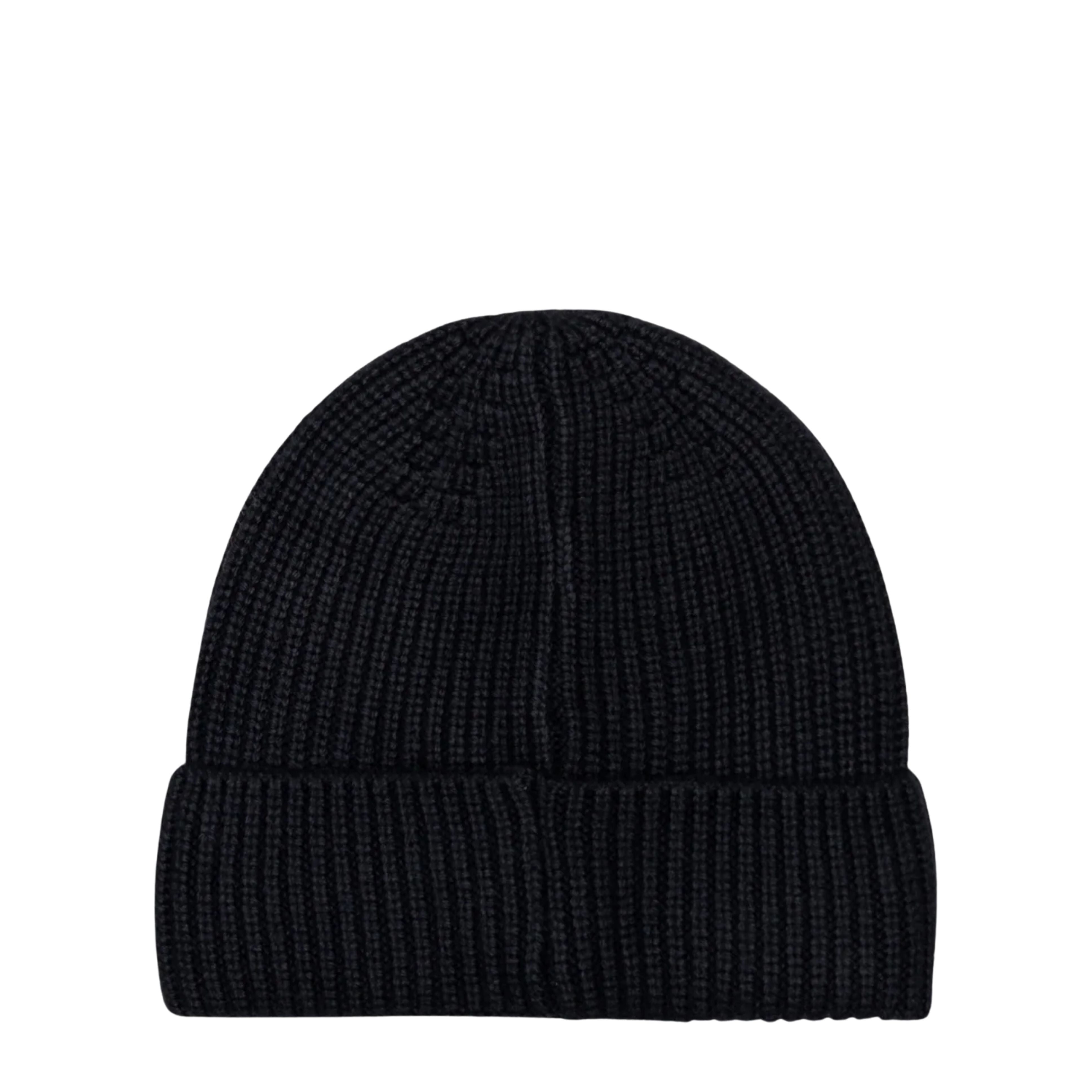 Aquascutum Active Rubber Patch Black Beanie