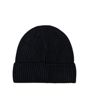 Aquascutum Active Rubber Patch Black Beanie