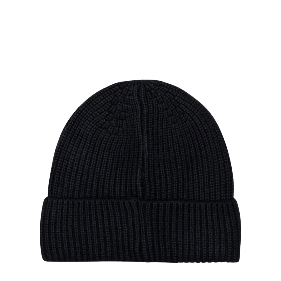 Aquascutum Active Rubber Patch Black Beanie