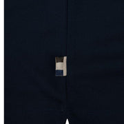 Aquascutum Active Badge Logo Poly Piquet Navy Polo Shirt