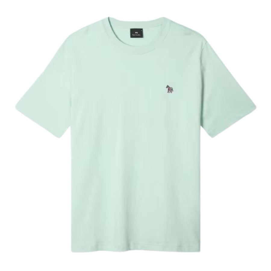 Paul Smith Organic Cotton Zebra Logo Mint Green T-Shirt