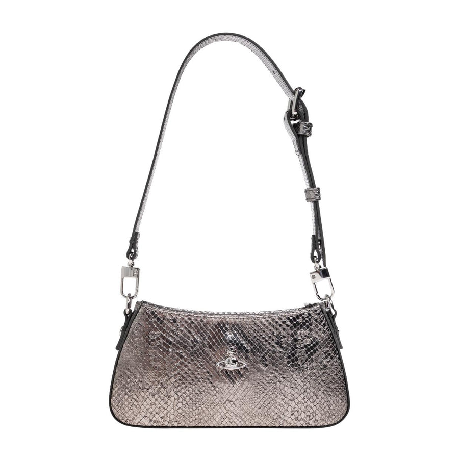 Vivienne Westwood Python Effect Embossed Iron Tasha Shoulder Phone Bag