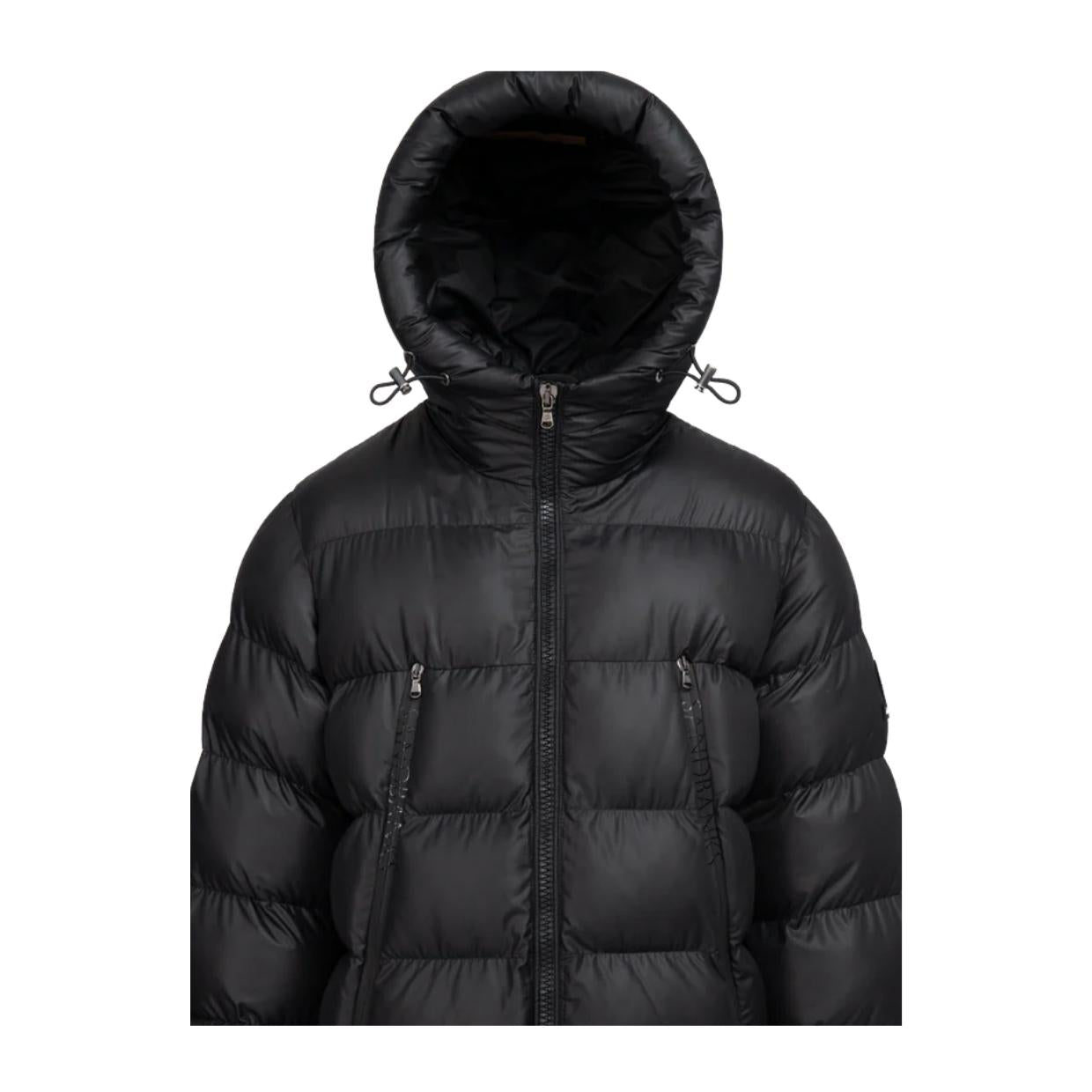 Sandbanks Ravine Mid Black Puffer Jacket