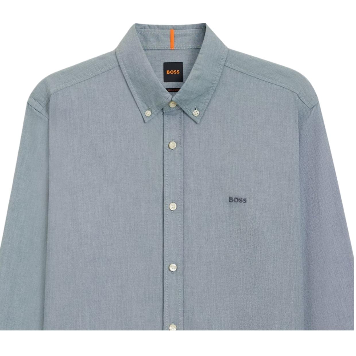 BOSS Regular Fit Rickert Light Green Shirt