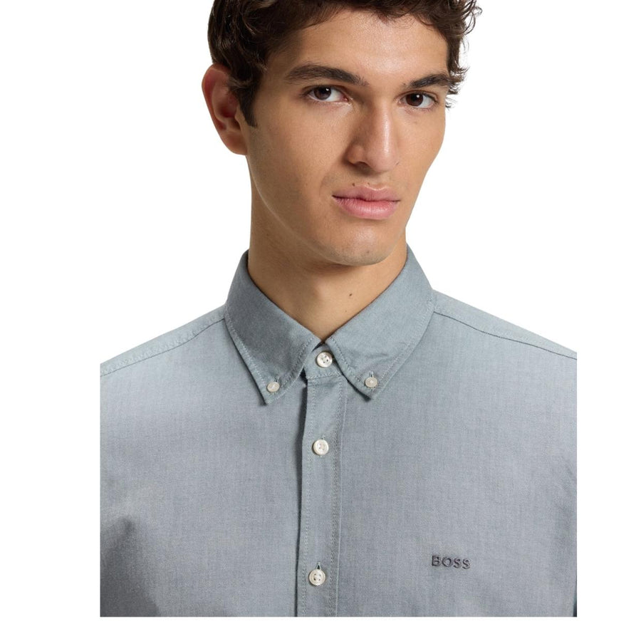 BOSS Regular Fit Rickert Light Green Shirt