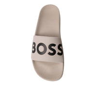 BOSS Large Logo Off-White Aryeh Slides