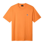 Paul Smith Organic Cotton Zebra Logo Orange T-Shirt