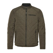 Replay Lightweight Quilted Dark Olive Jacket