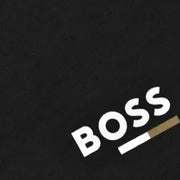 BOSS Slim Fit Printed Logo Black T-Shirt
