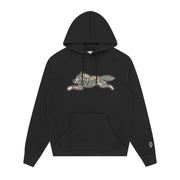 ICECREAM Woodland Camo Running Dog Black Hoodie