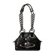 Vivienne Westwood Black Archive Orb Chain Handbag