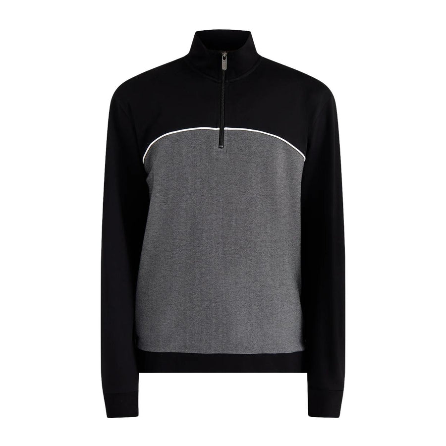 BOSS Contrast Pipping Half-Zip Black Tracksuit Jacket